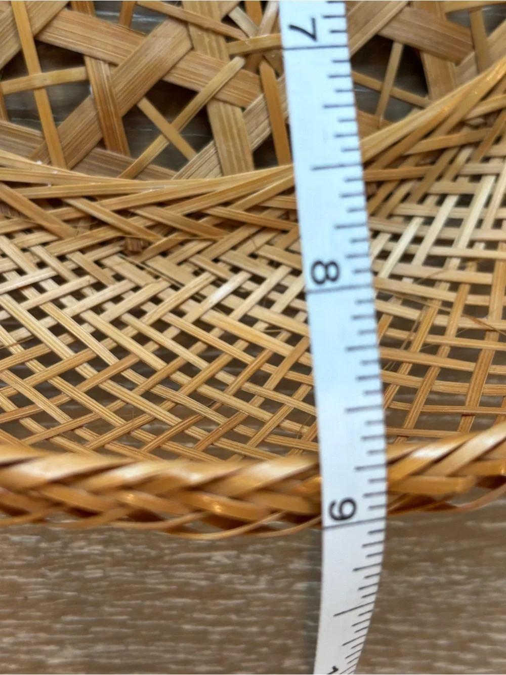 Natural Woven Rattan Round Basket Set - Brown